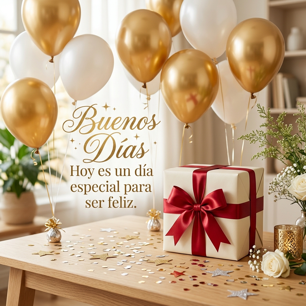 buenos dias especiales globos regalo
