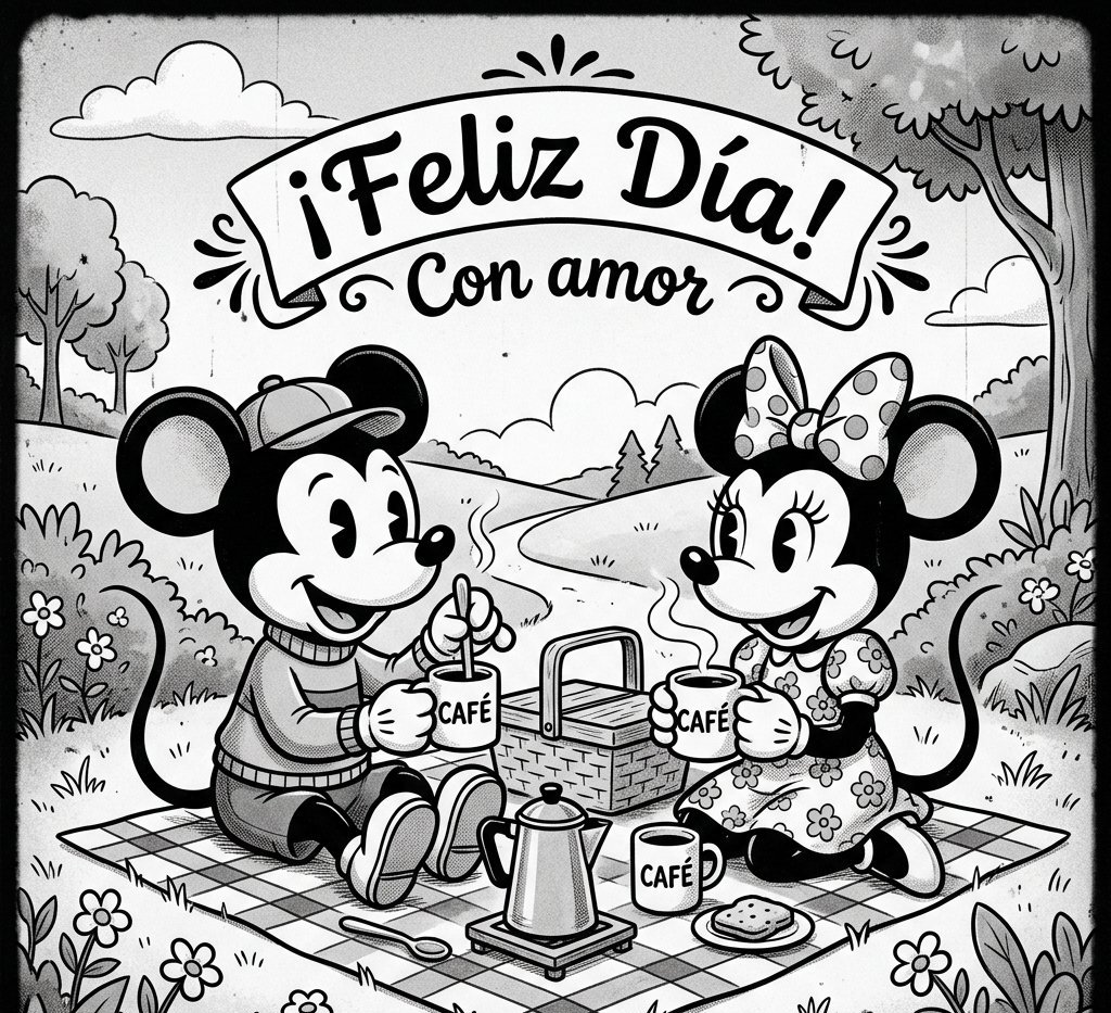 mickey mouse buenos dias