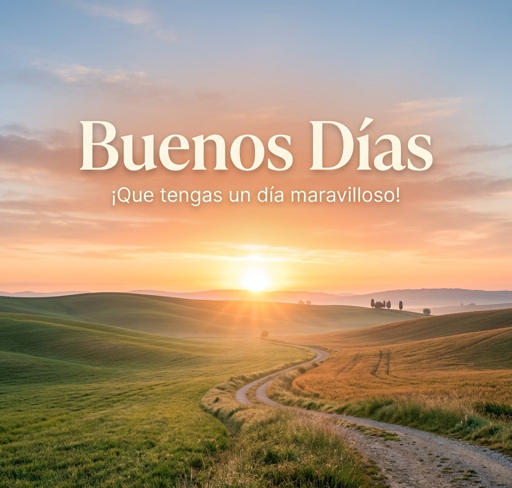 Nueva imagen de buenos días moderna y fresca